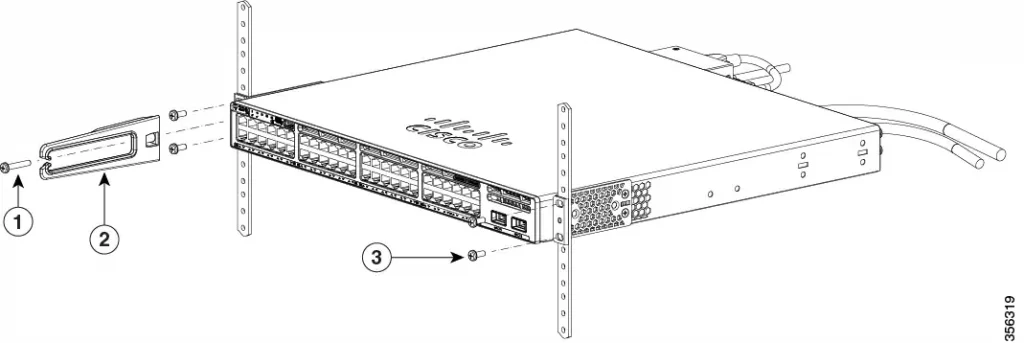 Vị trí lắp phía trước C9300 Vị trí lắp phía trước C9300