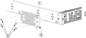 Vị trí lắp phía trước của giá đỡ tủ rack